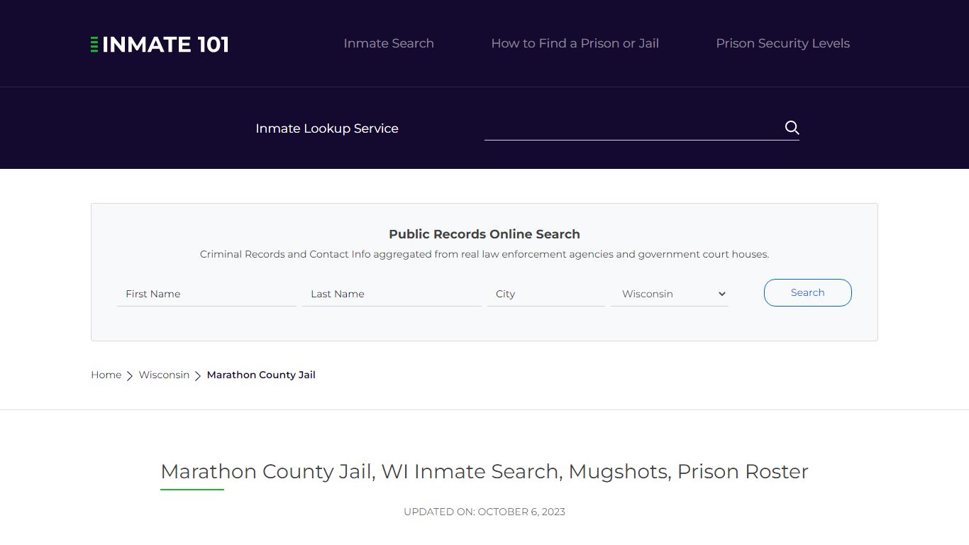 Marathon County Jail, WI Inmate Search, Mugshots, Prison Roster